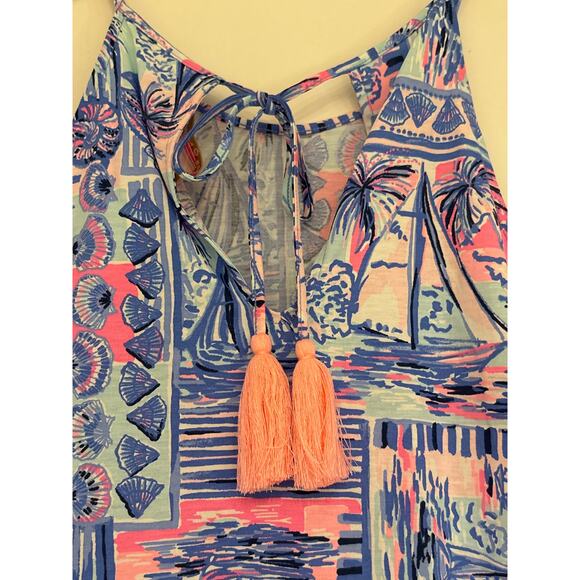 LILLY PULITZER NWT Margot Swing Dress Whisper Blue Yeah Bouy S - Picture 3 of 8